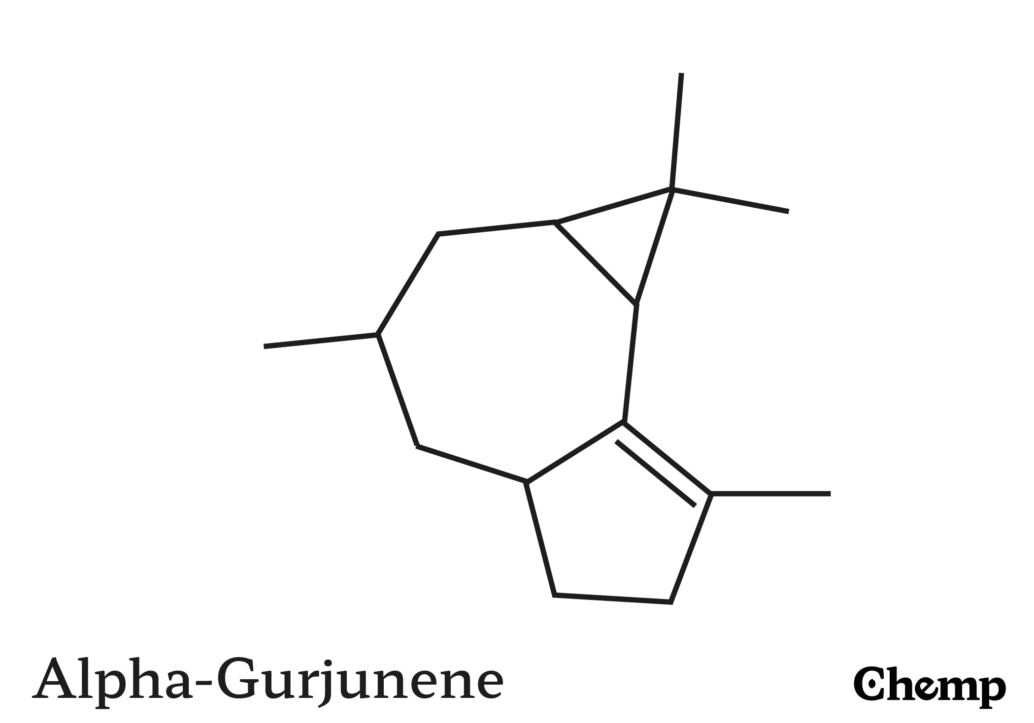 Alpha-Gurjunene Struktur