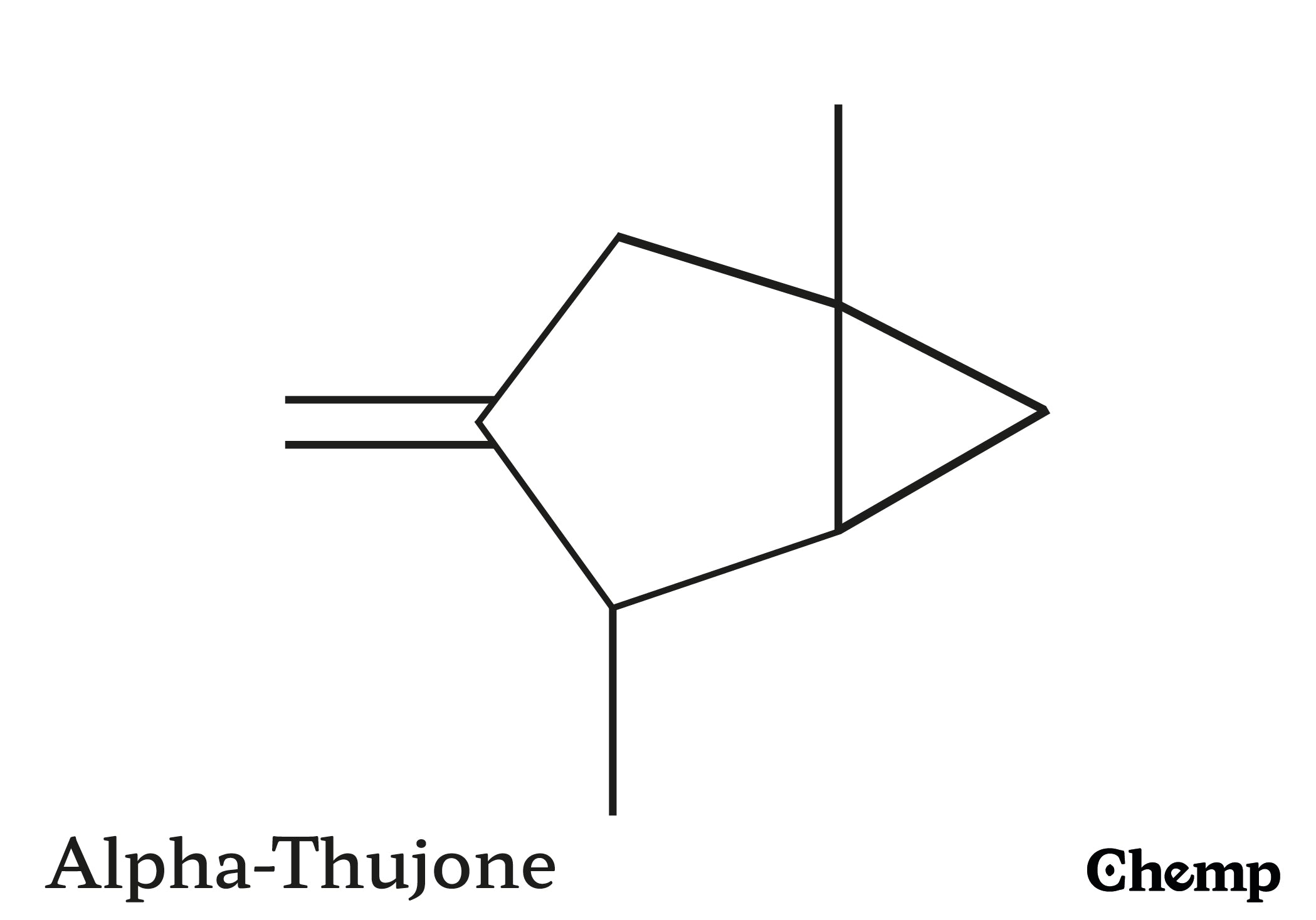 Alpha-Thujone Struktur