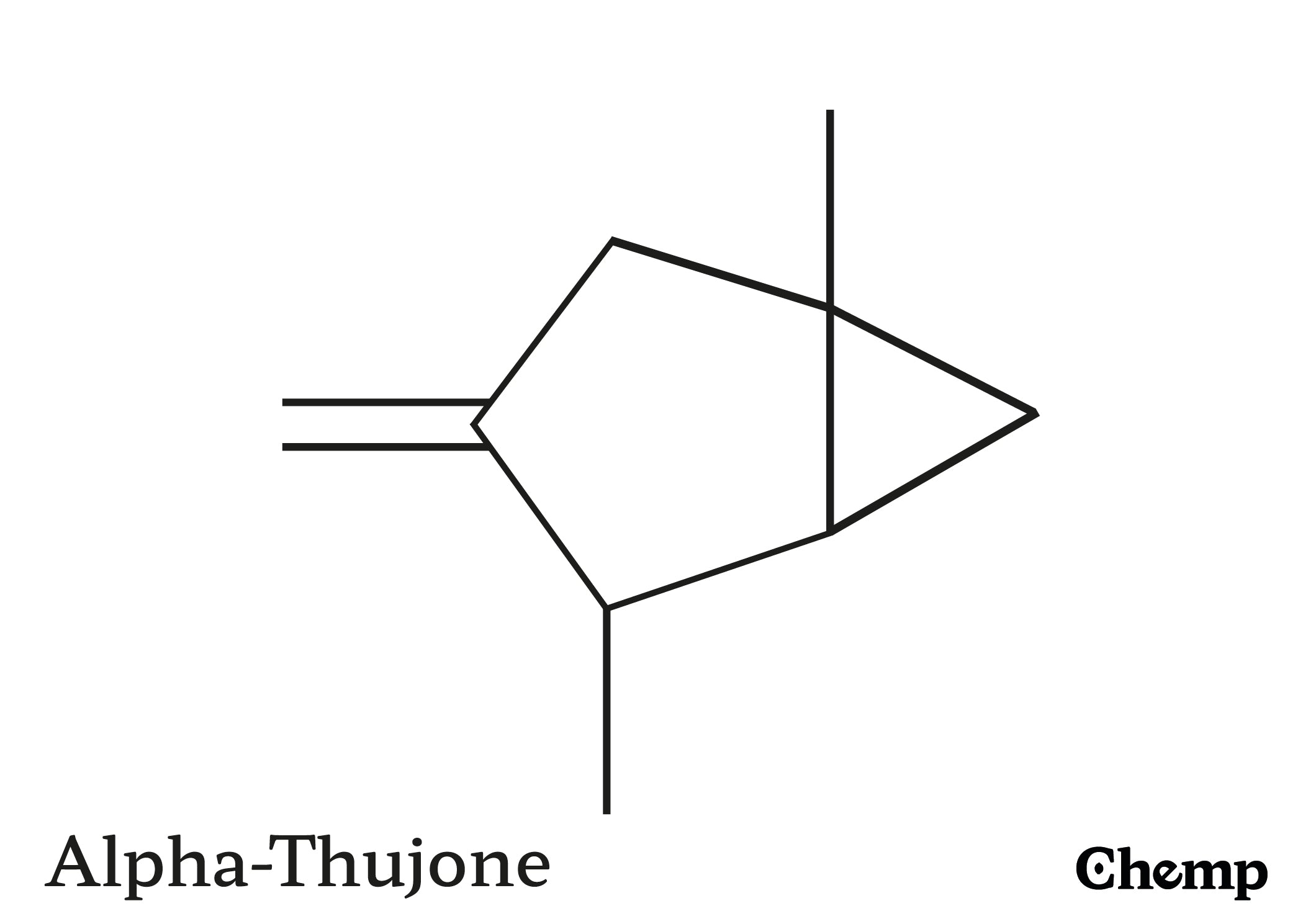 Alpha-Thujone Struktur