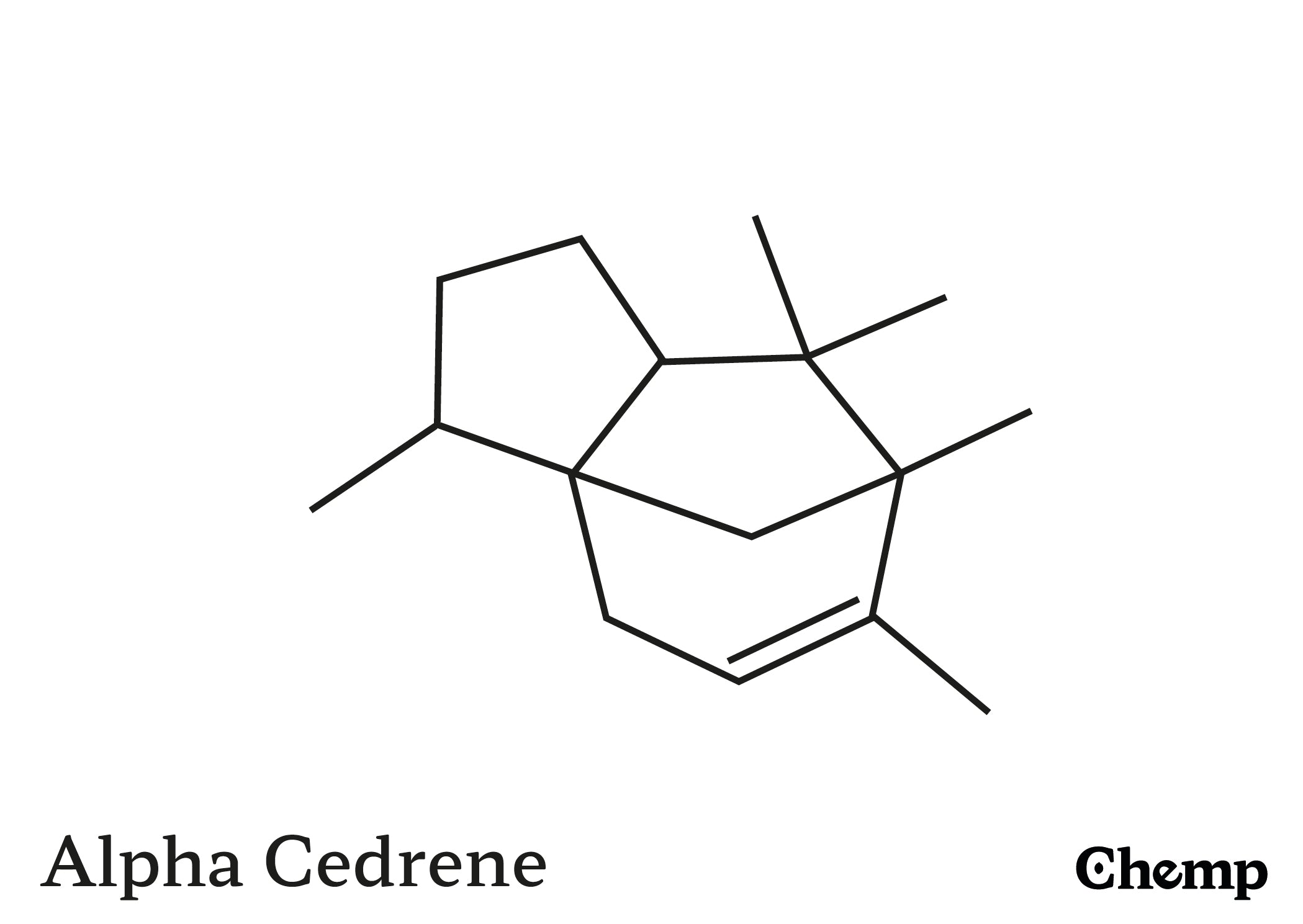 Alpha Cedrene Struktur