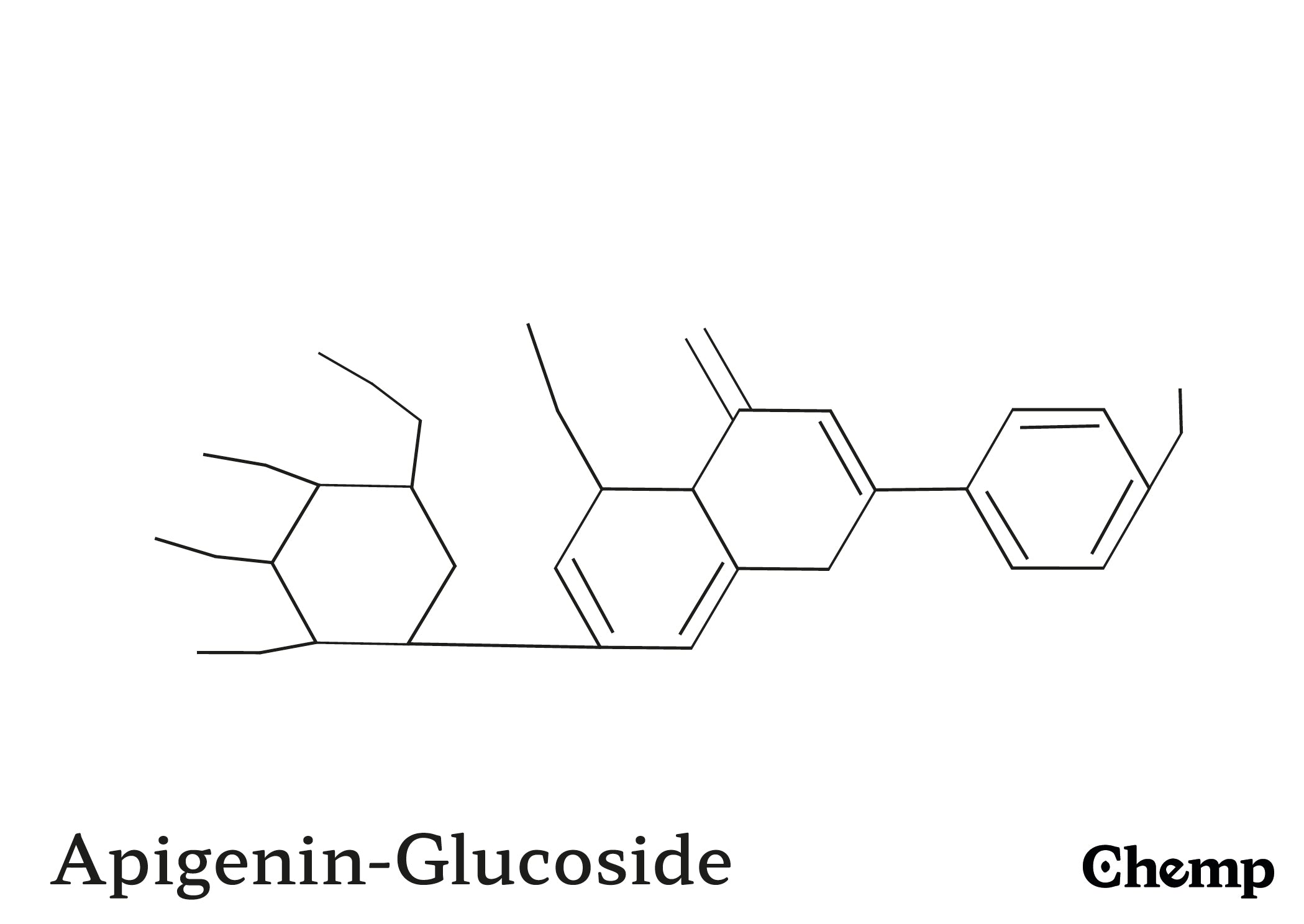 Apigenin-Glucoside Struktur