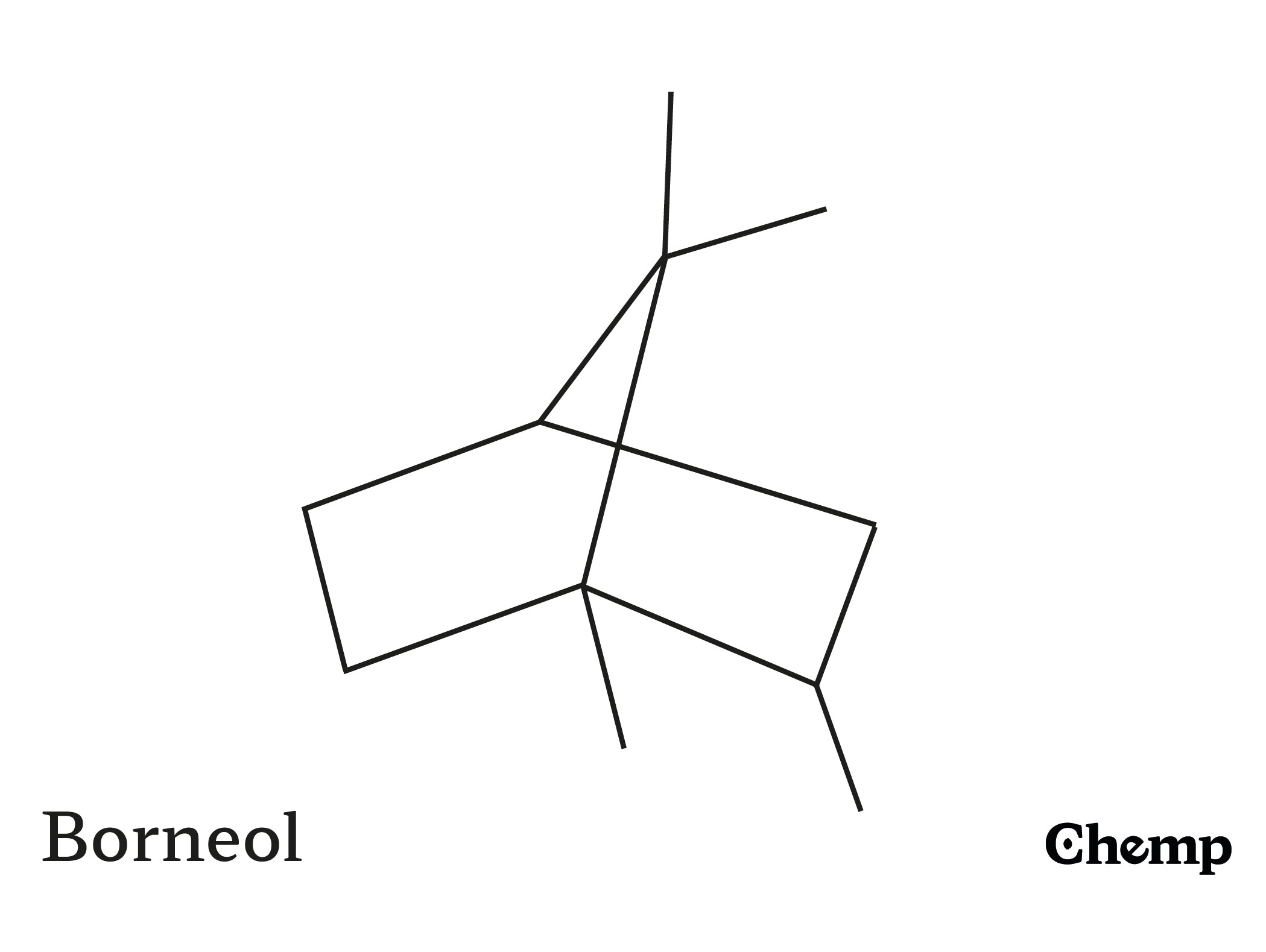 Borneol Struktur