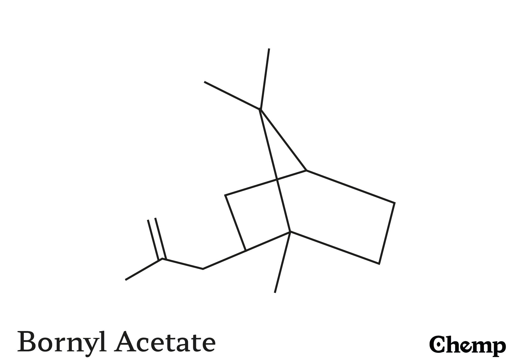 Bornyl Acetate Struktur