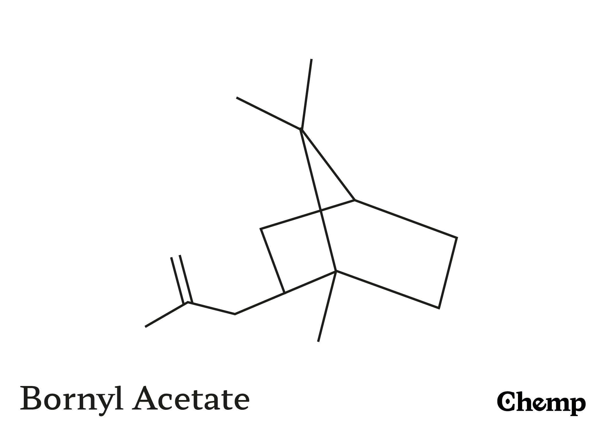 Bornyl Acetate Struktur