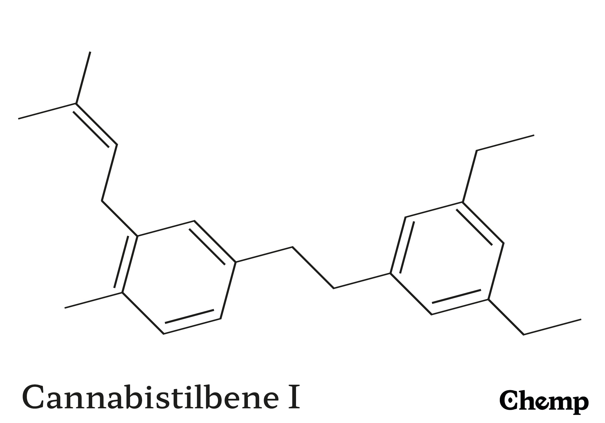 Cannabistilbene I Struktur