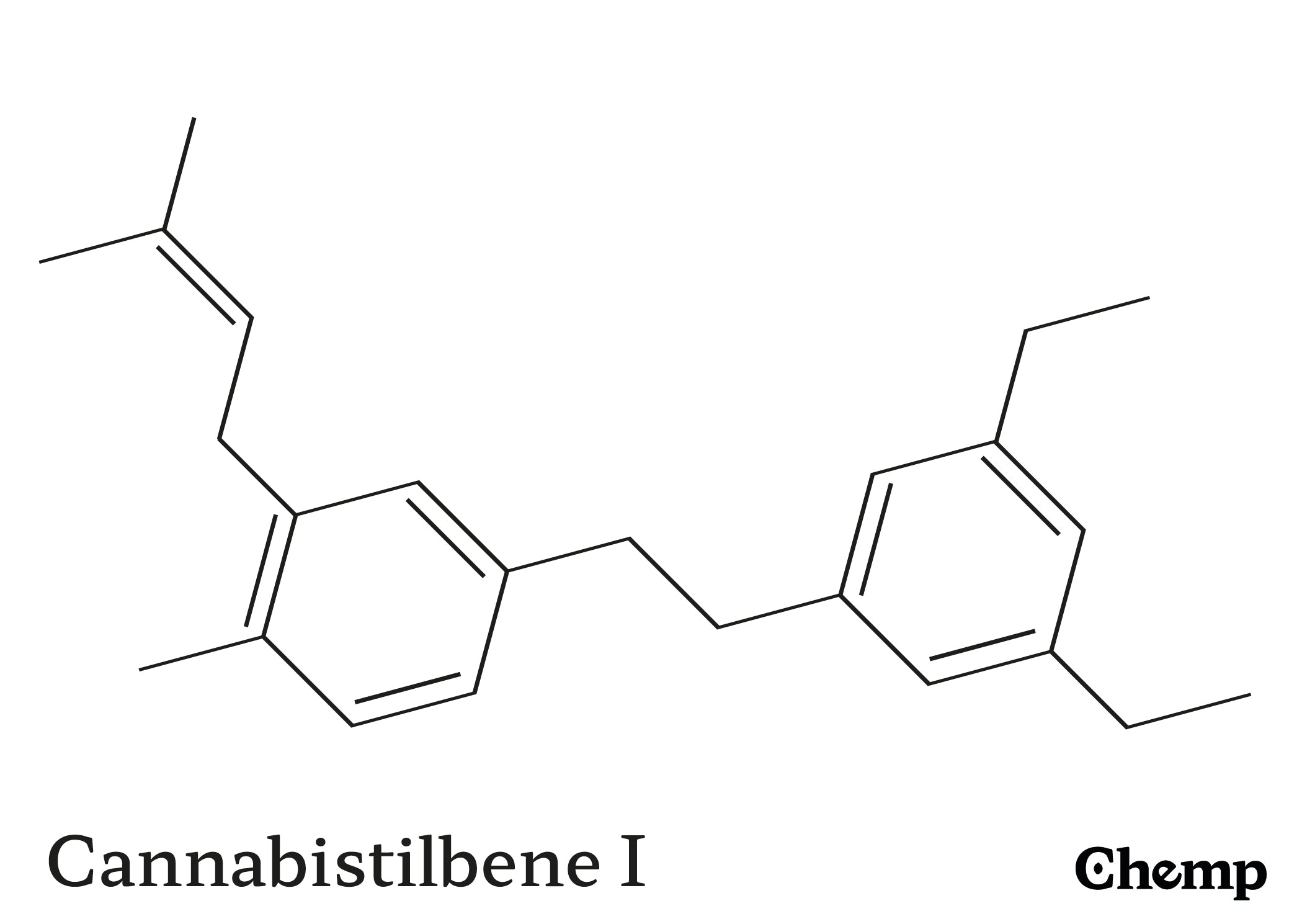 Cannabistilbene I Struktur