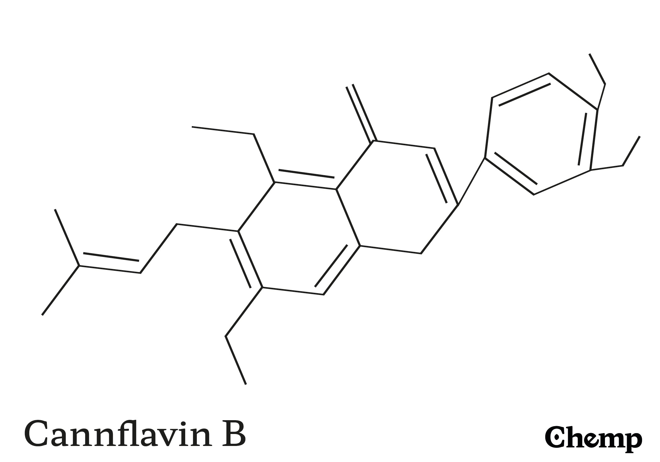 Cannflavin B Struktur