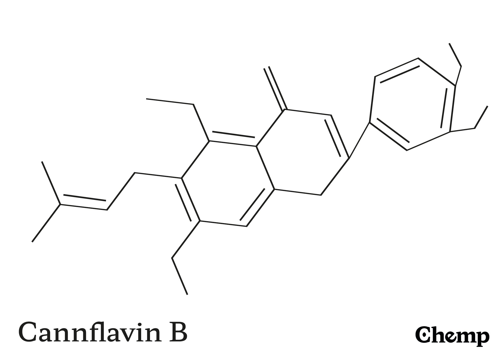 Cannflavin B Struktur