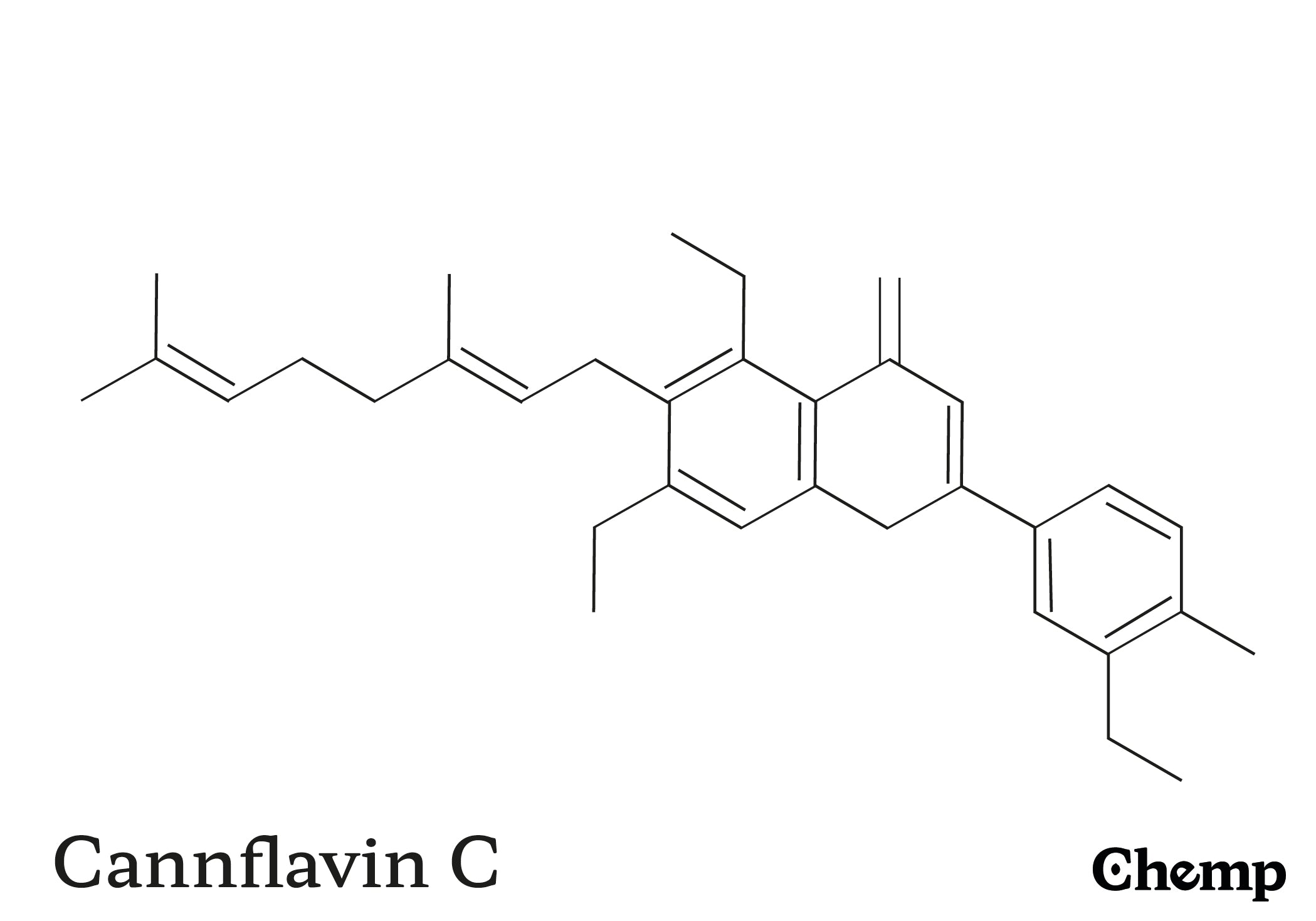 Cannflavin C Struktur