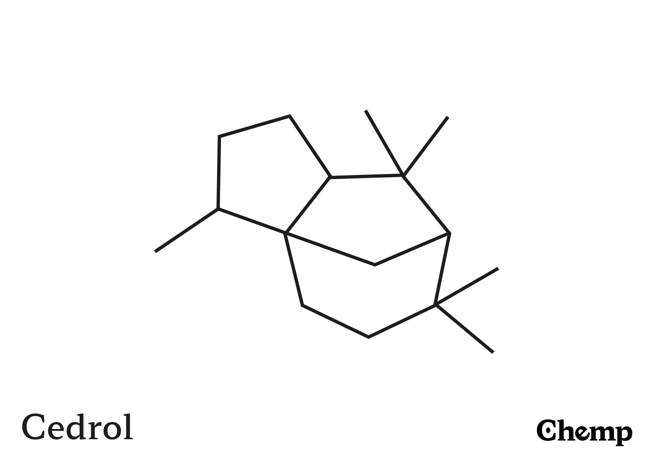 Cedrol Struktur