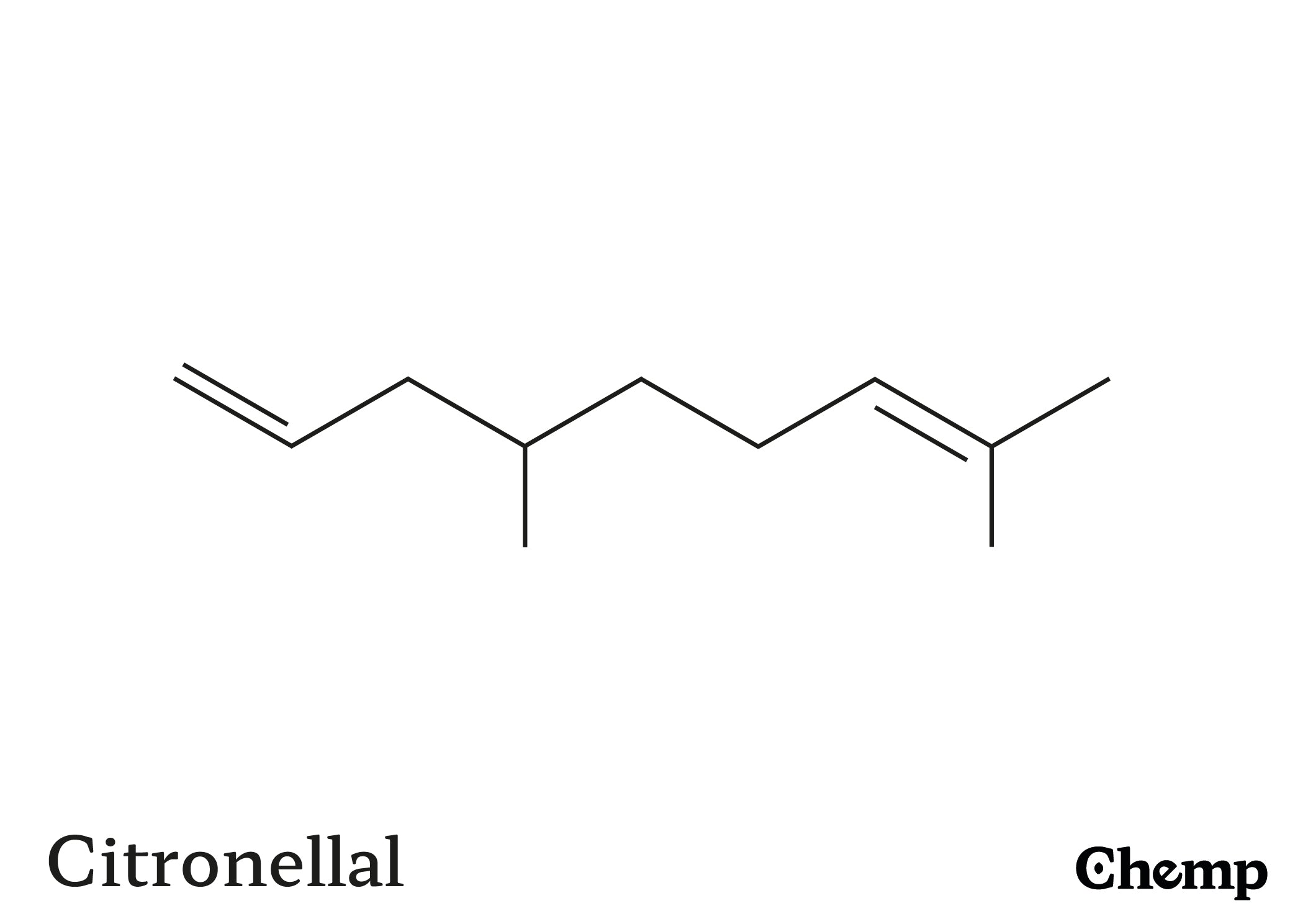 Citronellal Struktur