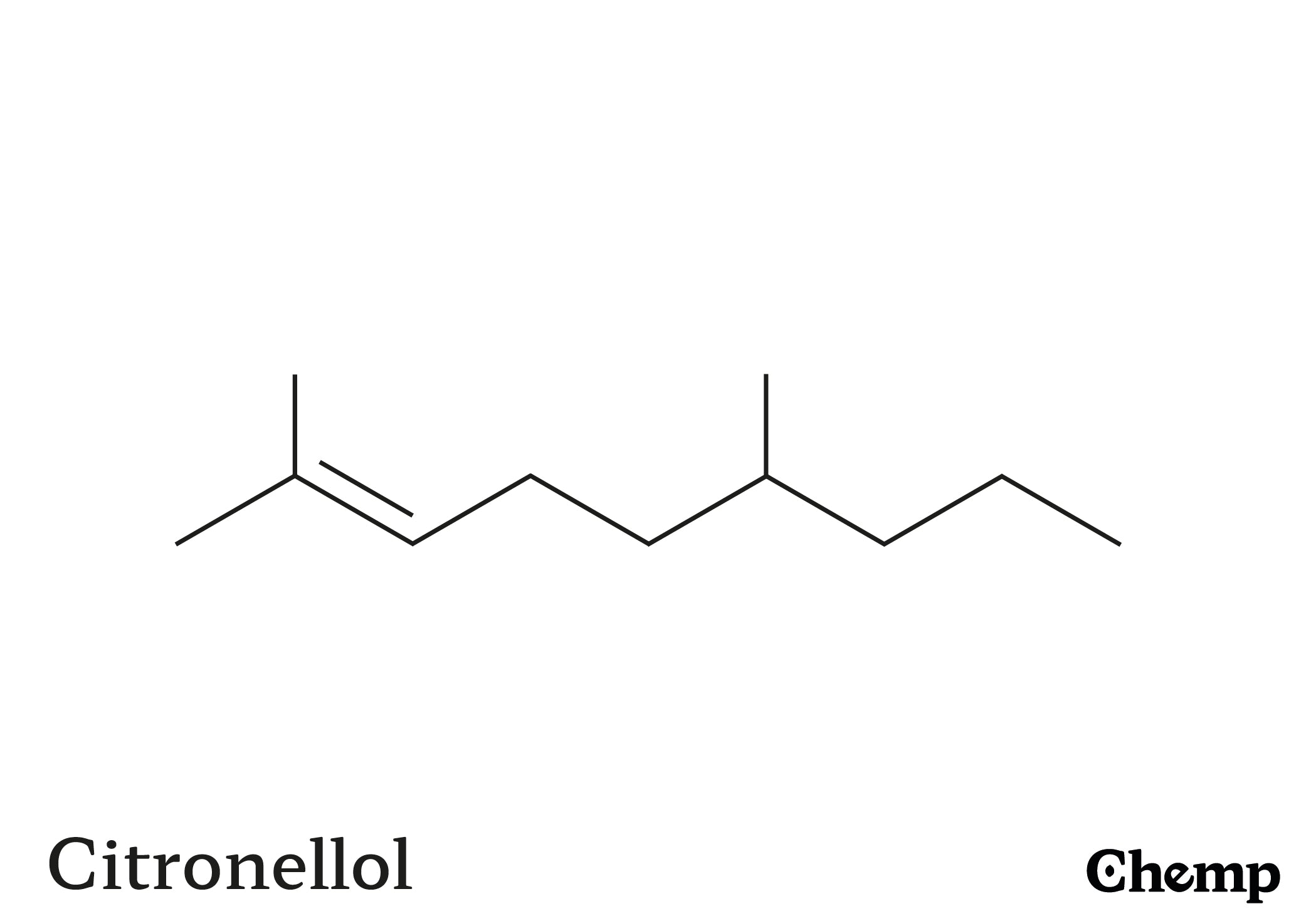 Citronellol Struktur