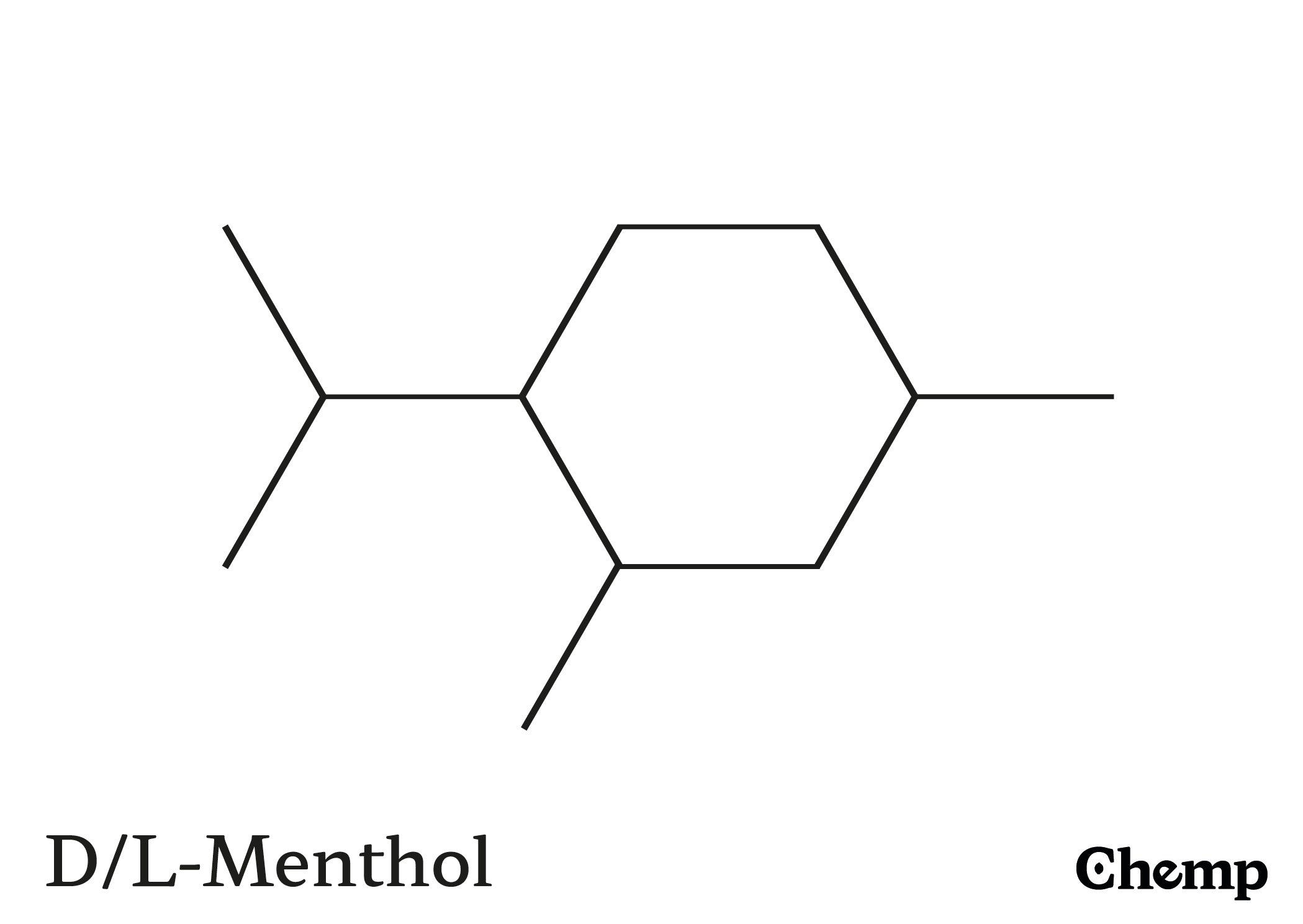 L-Menthol Struktur