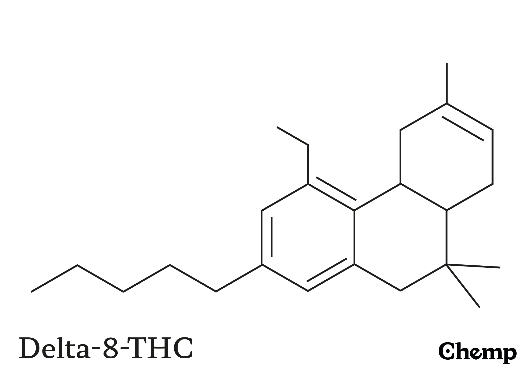 Delta-8-THC Struktur