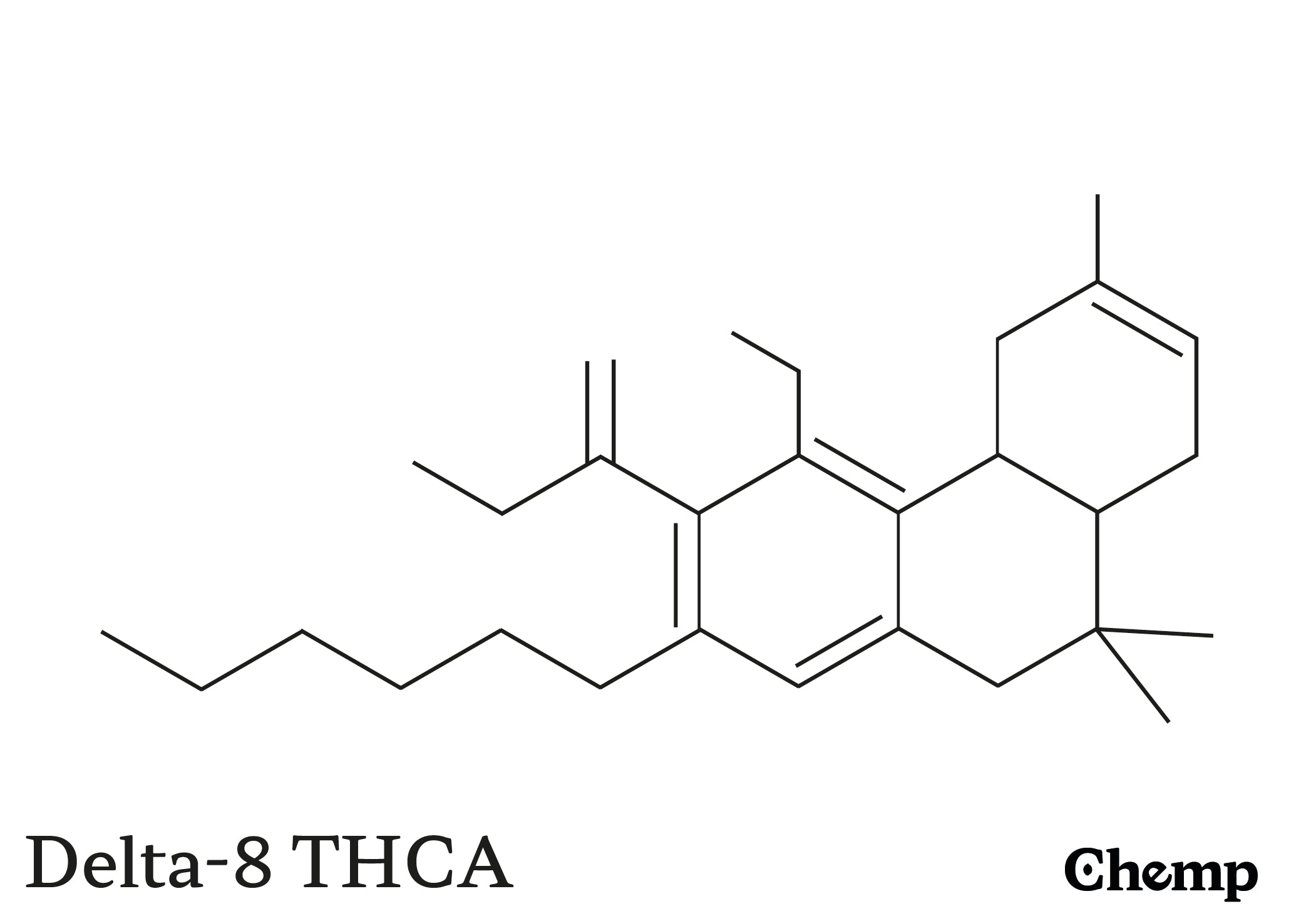 Delta-8 THCA Struktur