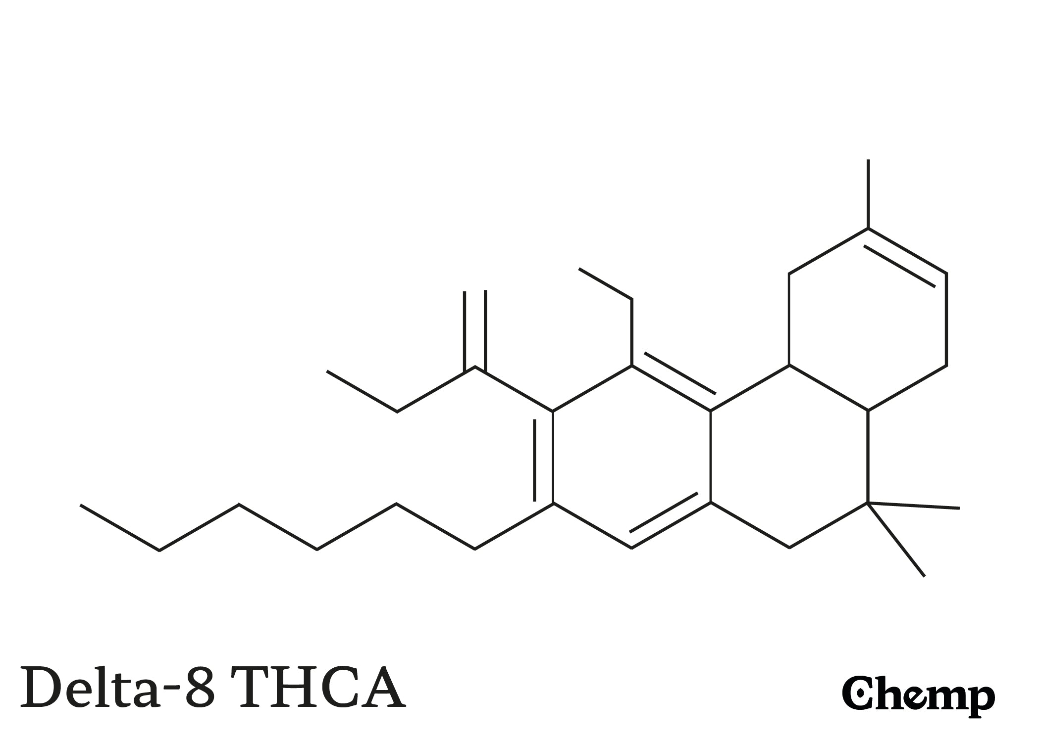 Delta-8 THCA Struktur