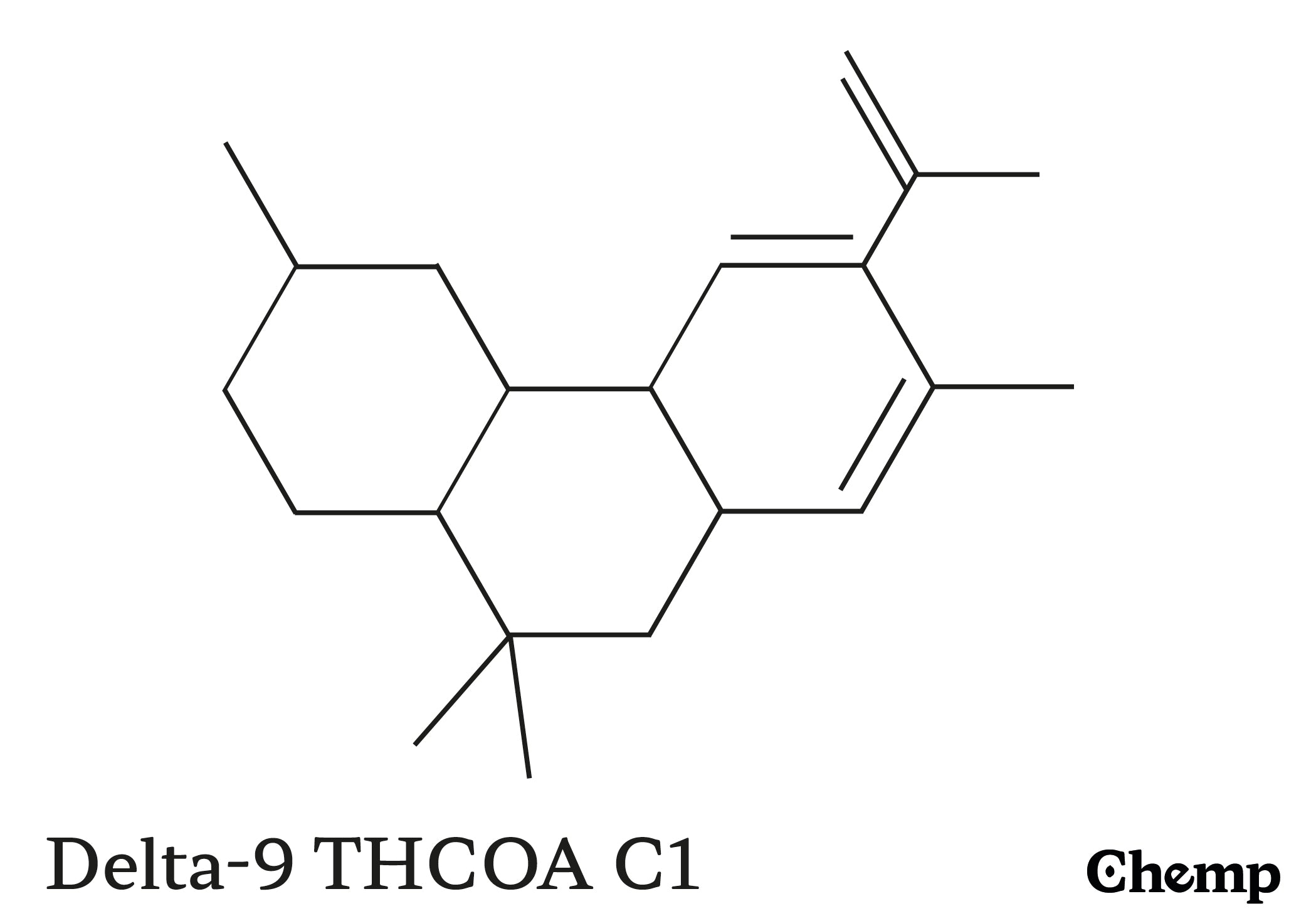 Delta-9 THCOA C1 Struktur