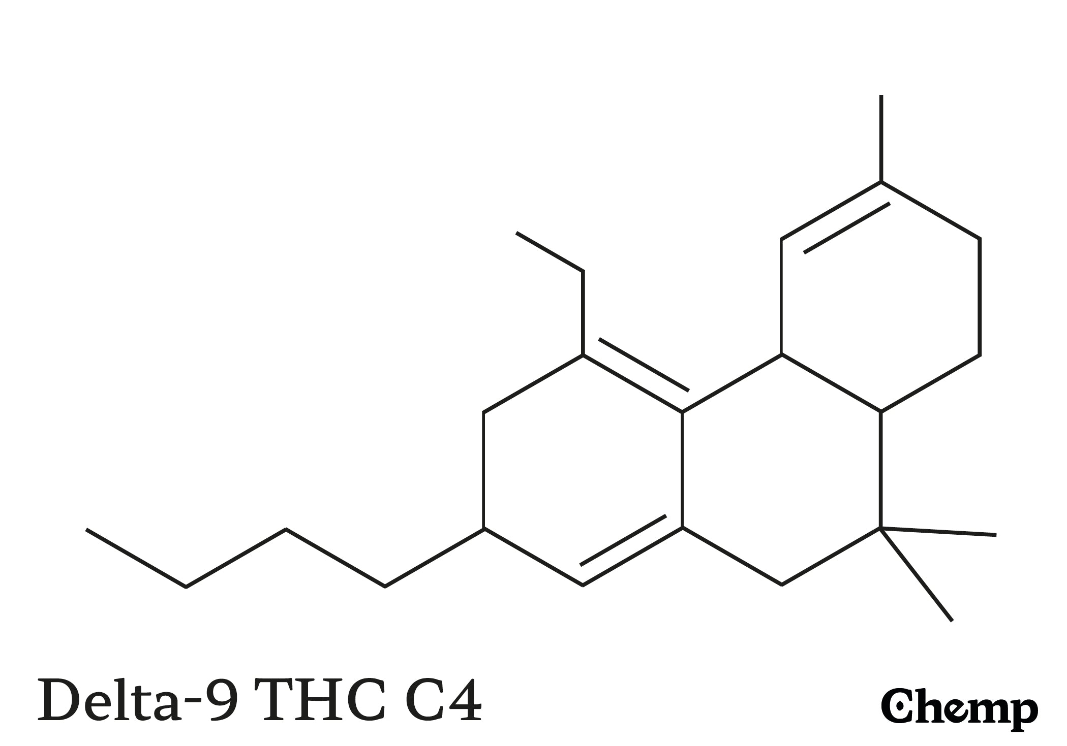 Delta-9 THC C4 STruktur