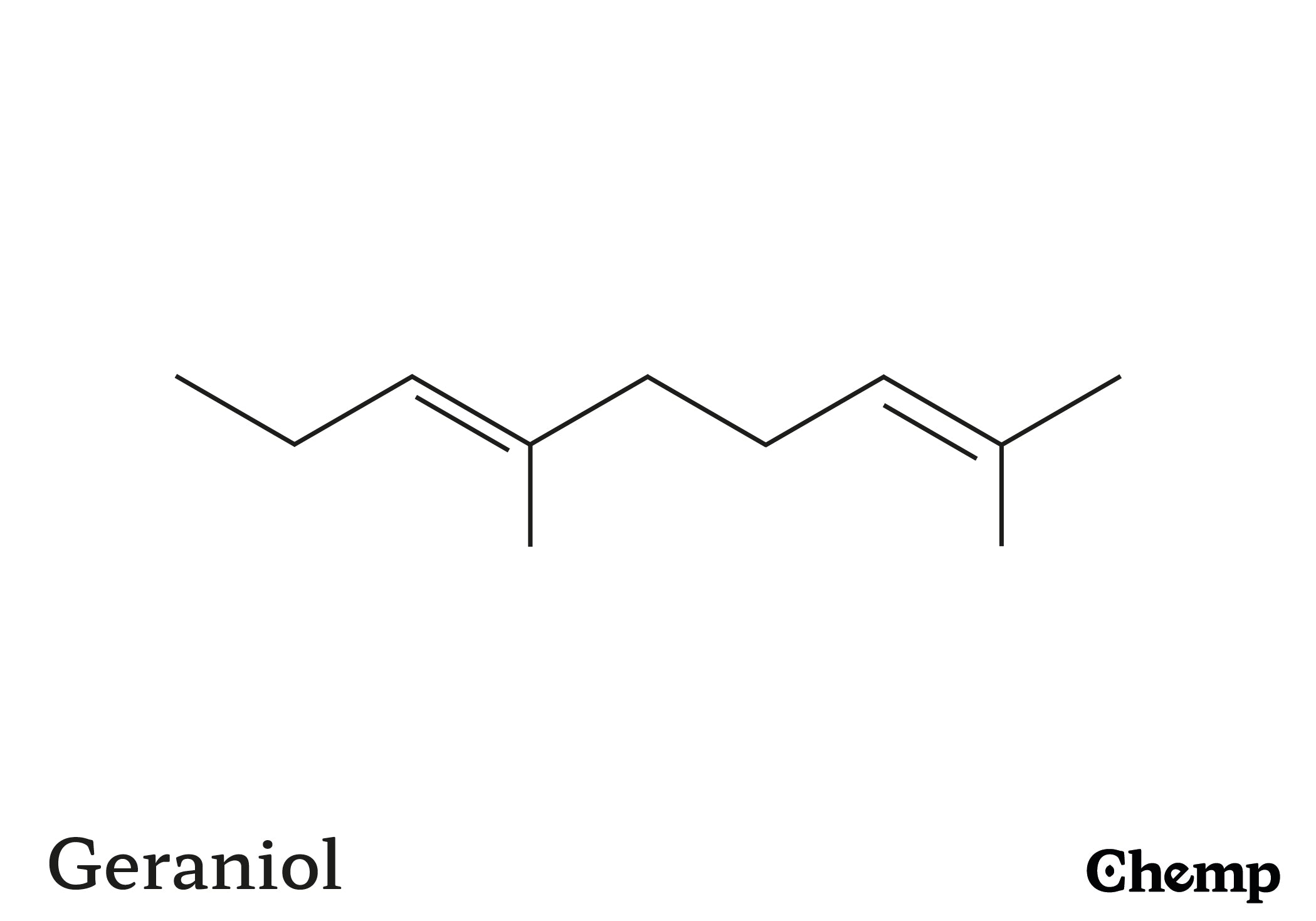 Geraniol Struktur