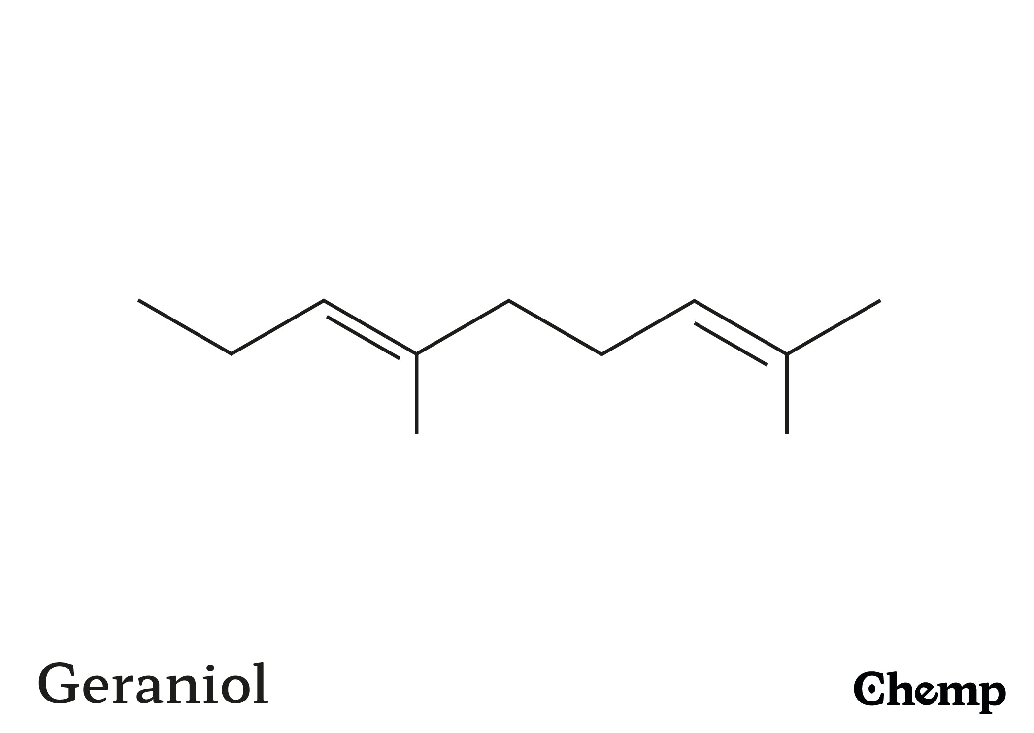 Geraniol Struktur