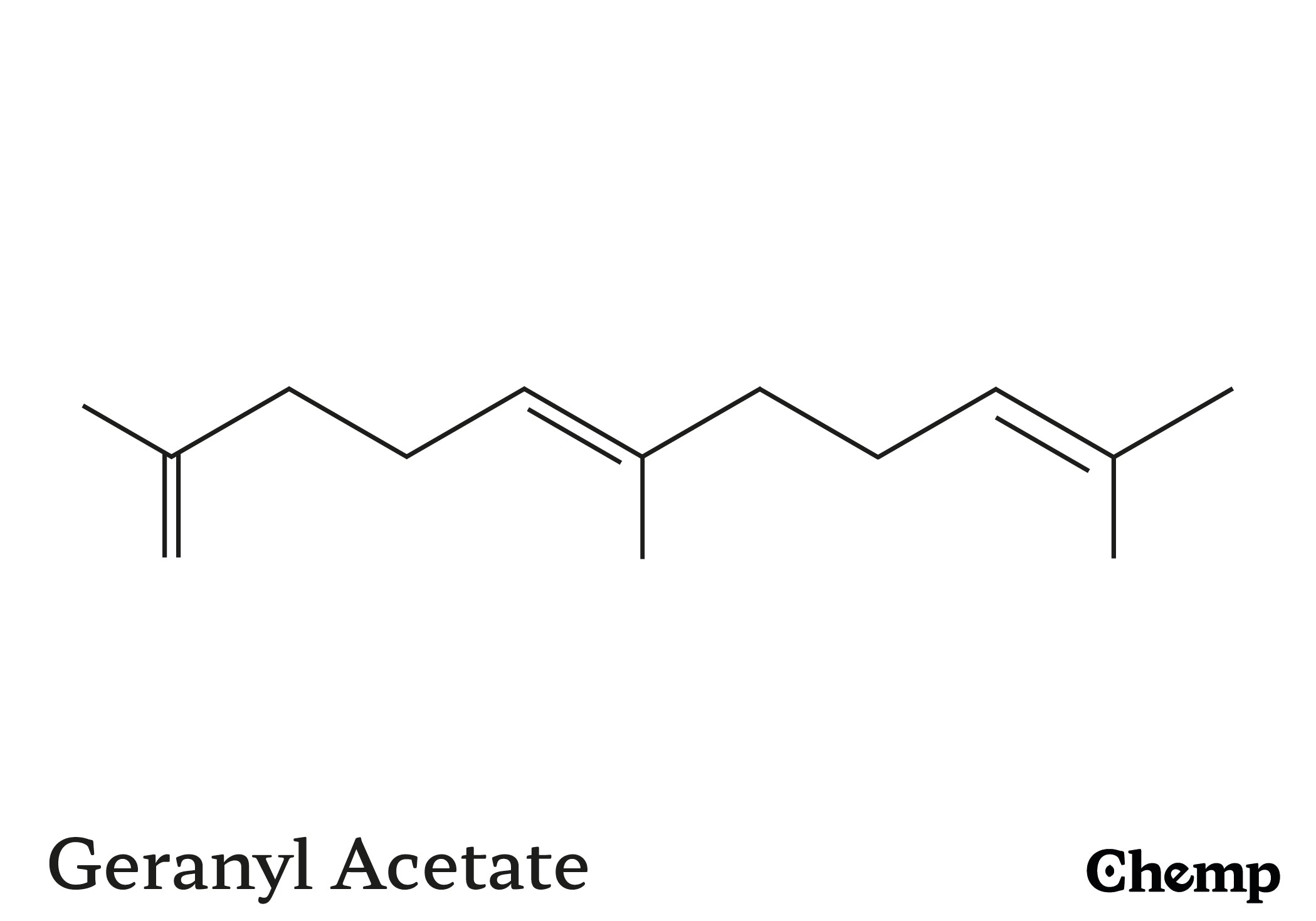 Geranyl Acetate Struktur