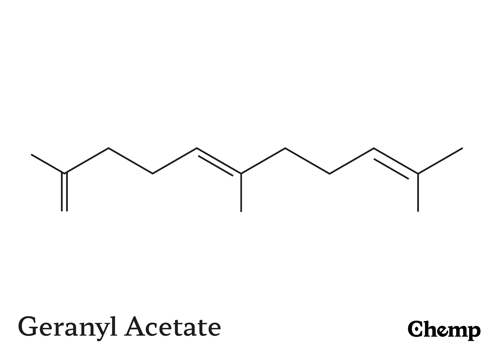 Geranyl Acetate Struktur