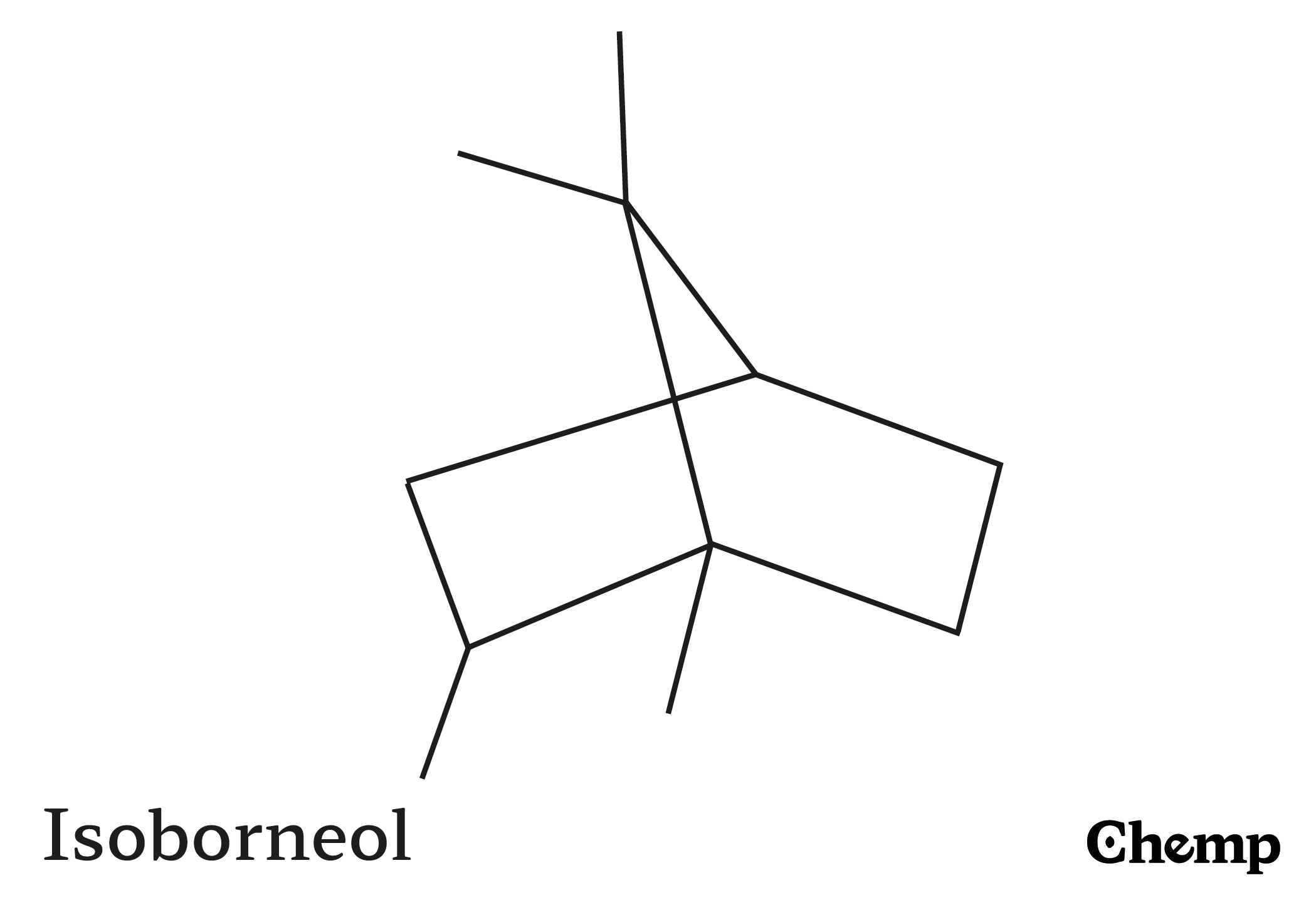 Isoborneol Struktur