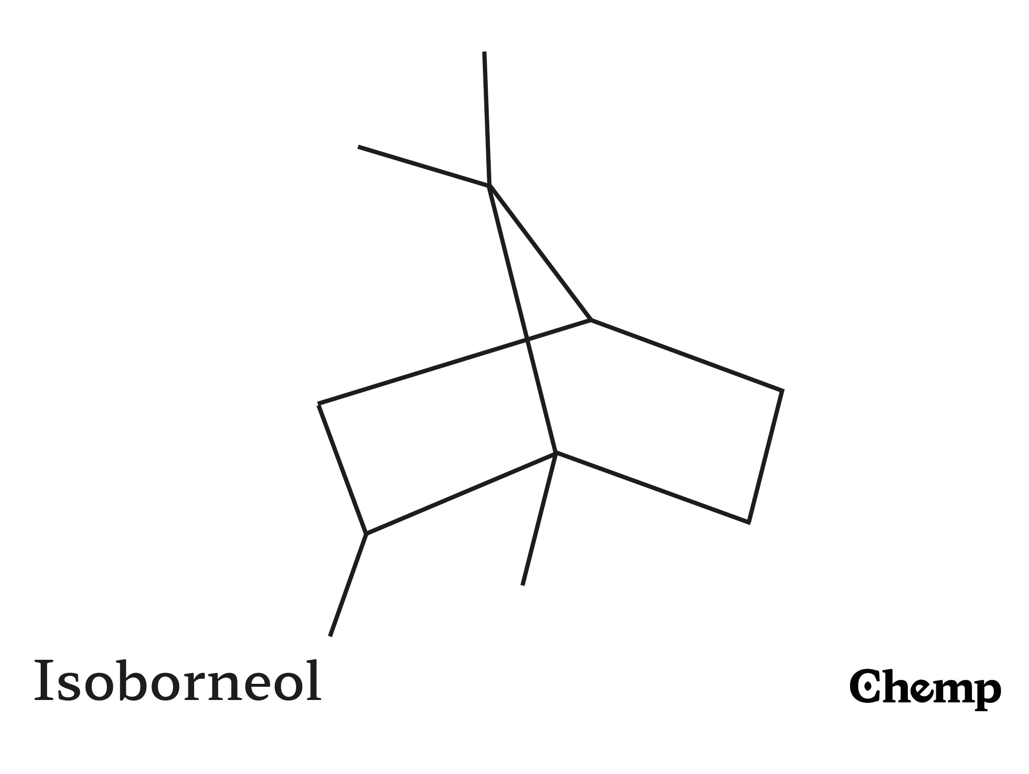 Isoborneol Struktur