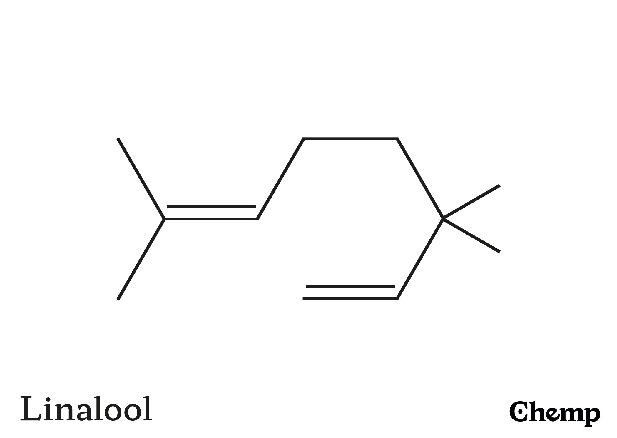 Linalool Struktur