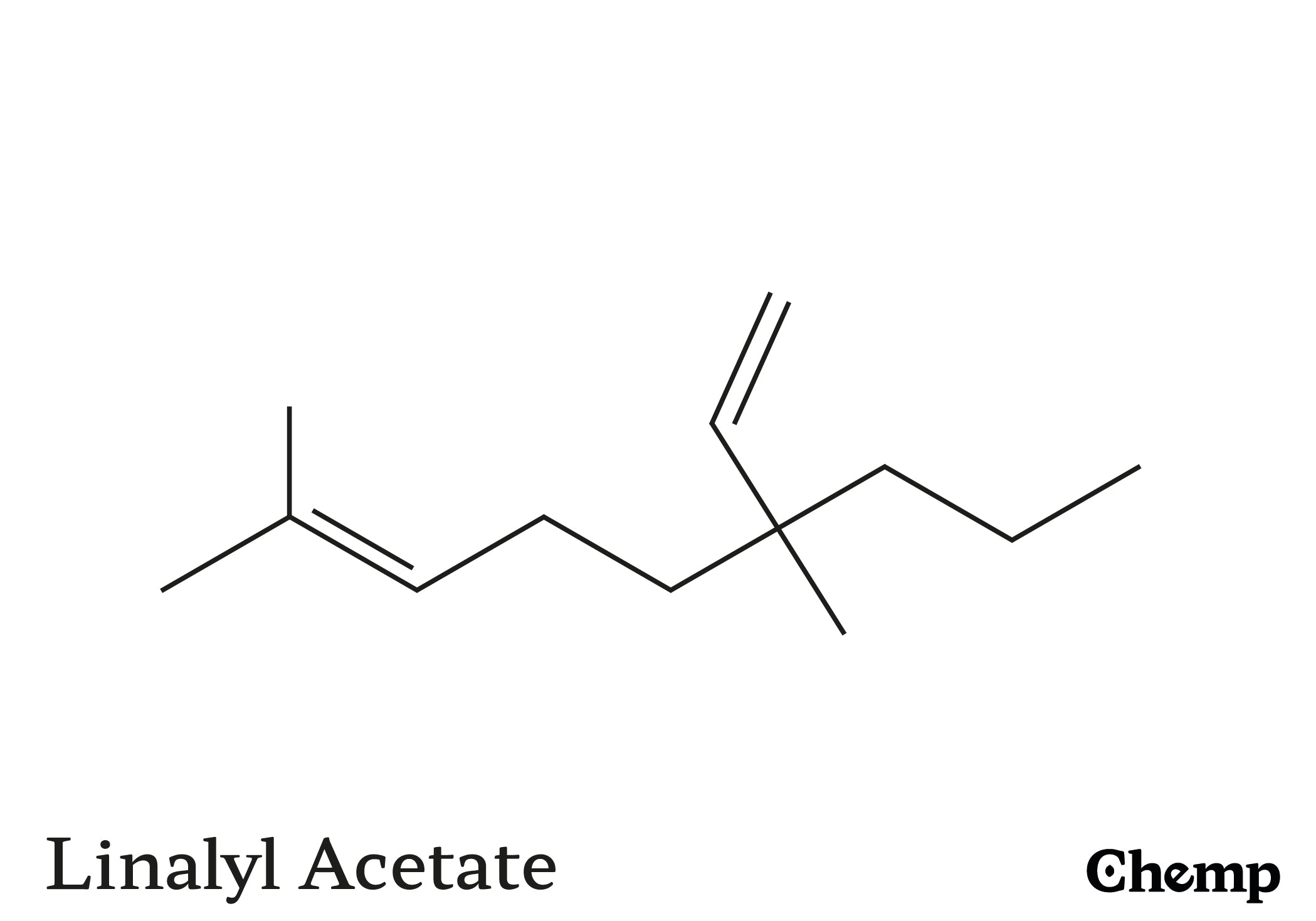 Linalyl Acetate Struktur