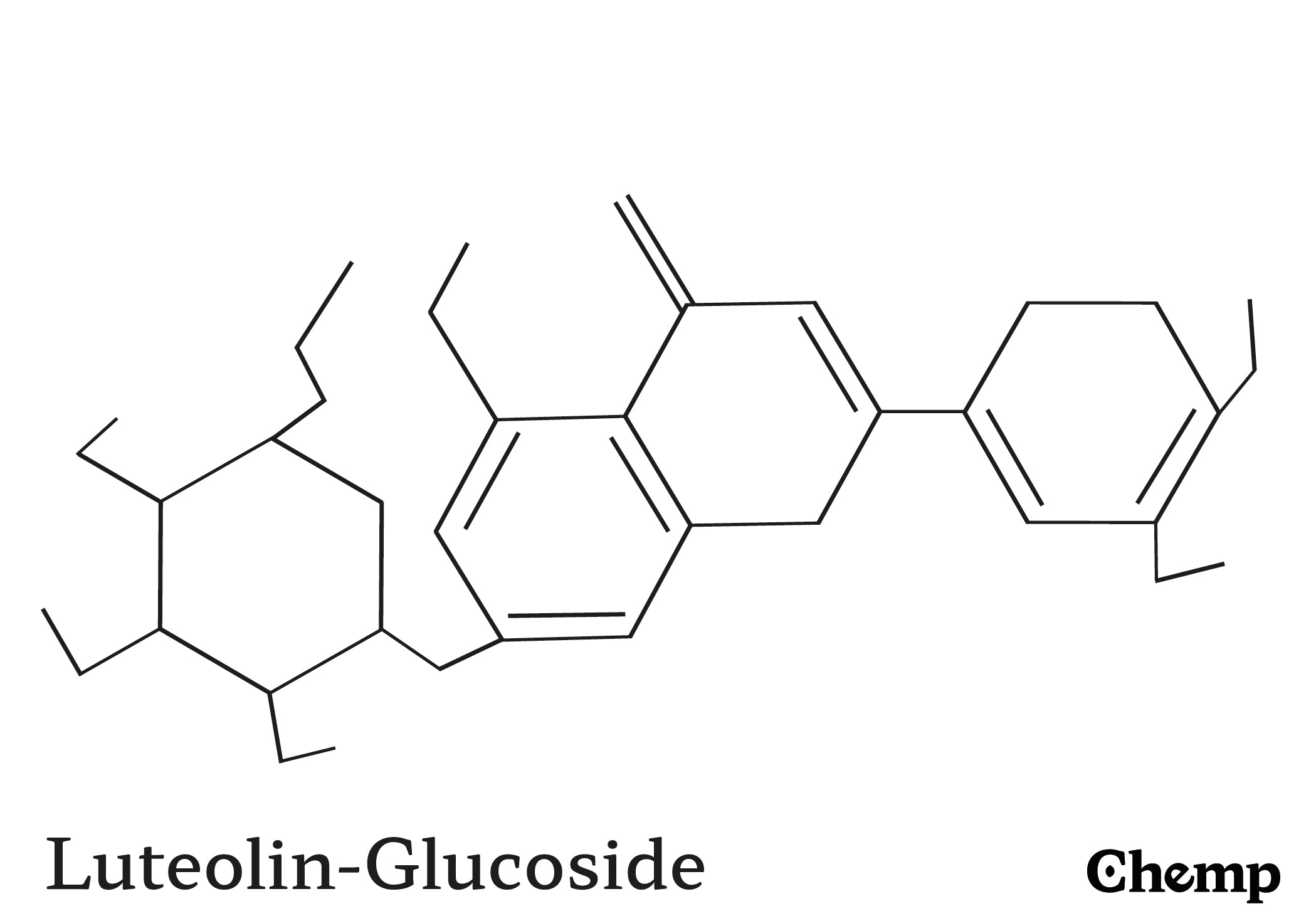 Luteolin-Glucoside Struktur