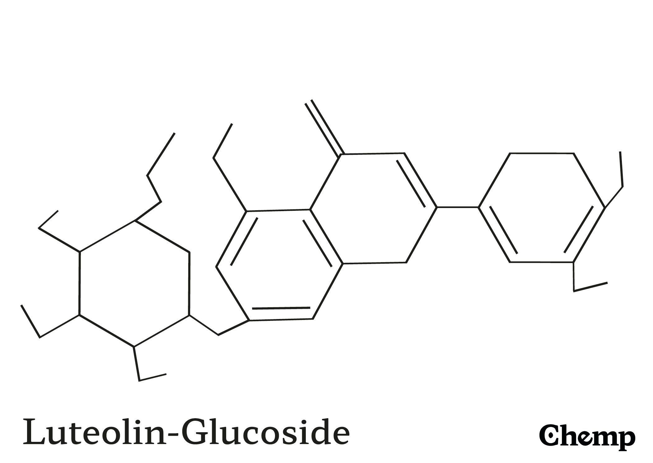 Luteolin-Glucoside Struktur