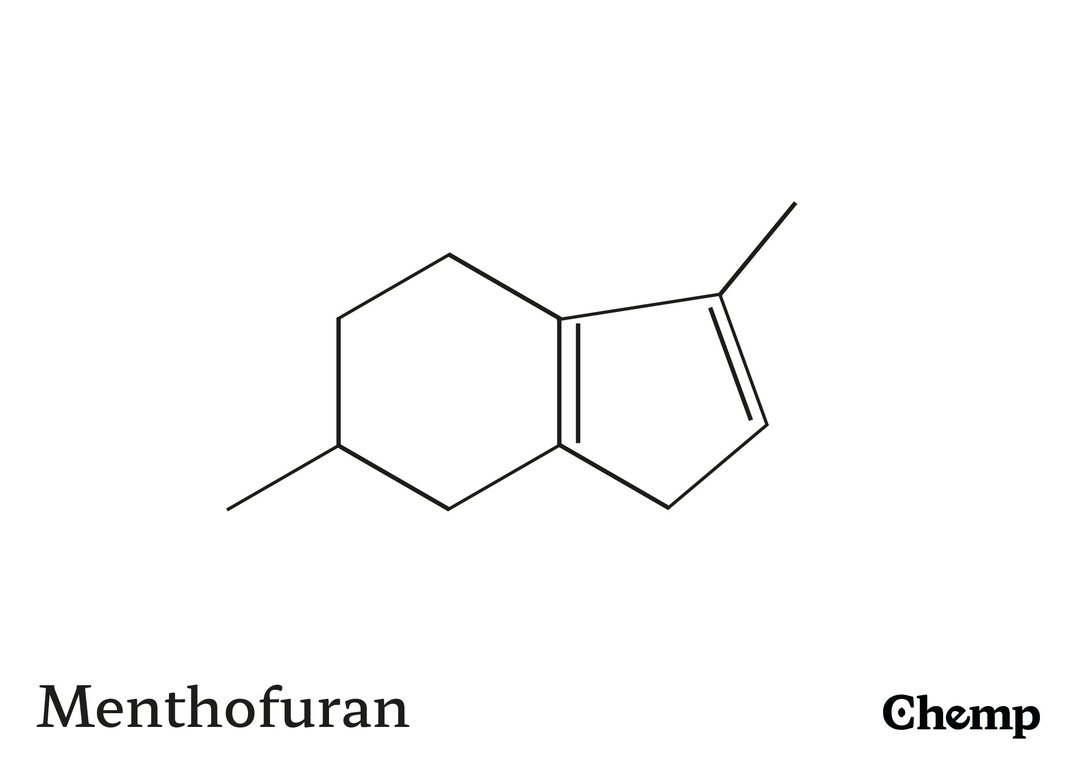 Menthofuran Struktur