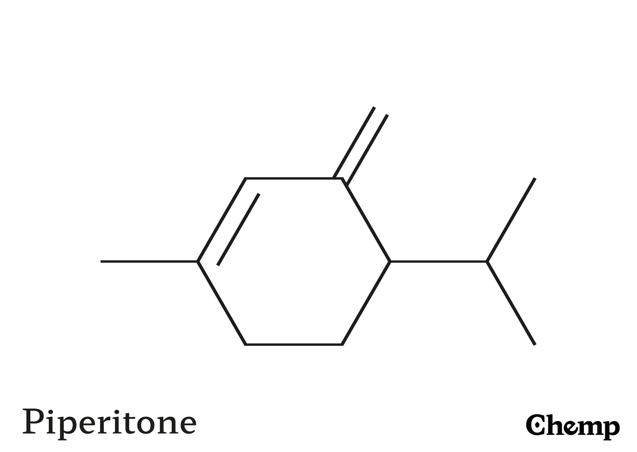 Piperitone Struktur