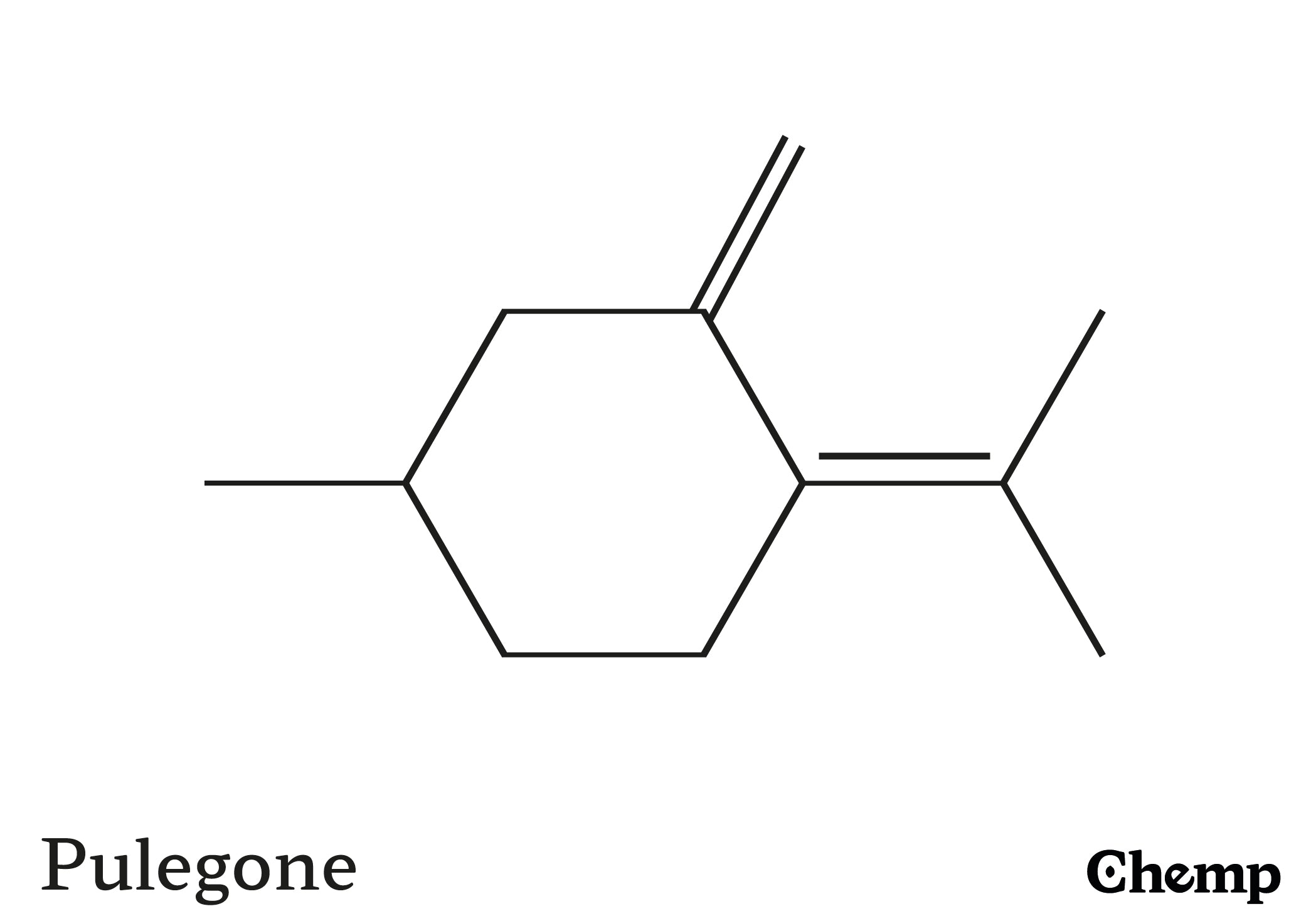 Pulegone Struktur