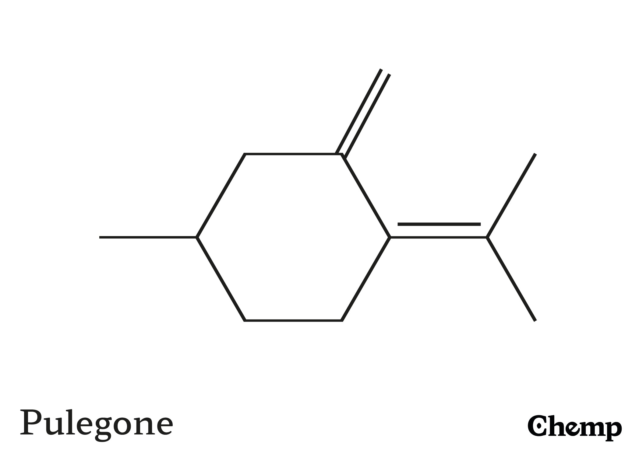 Pulegone Struktur