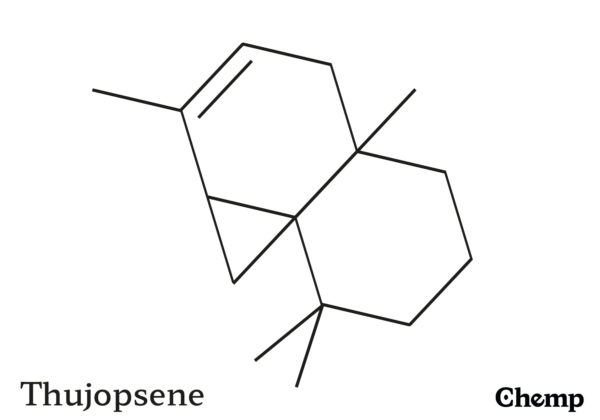 Thujopsene Struktur