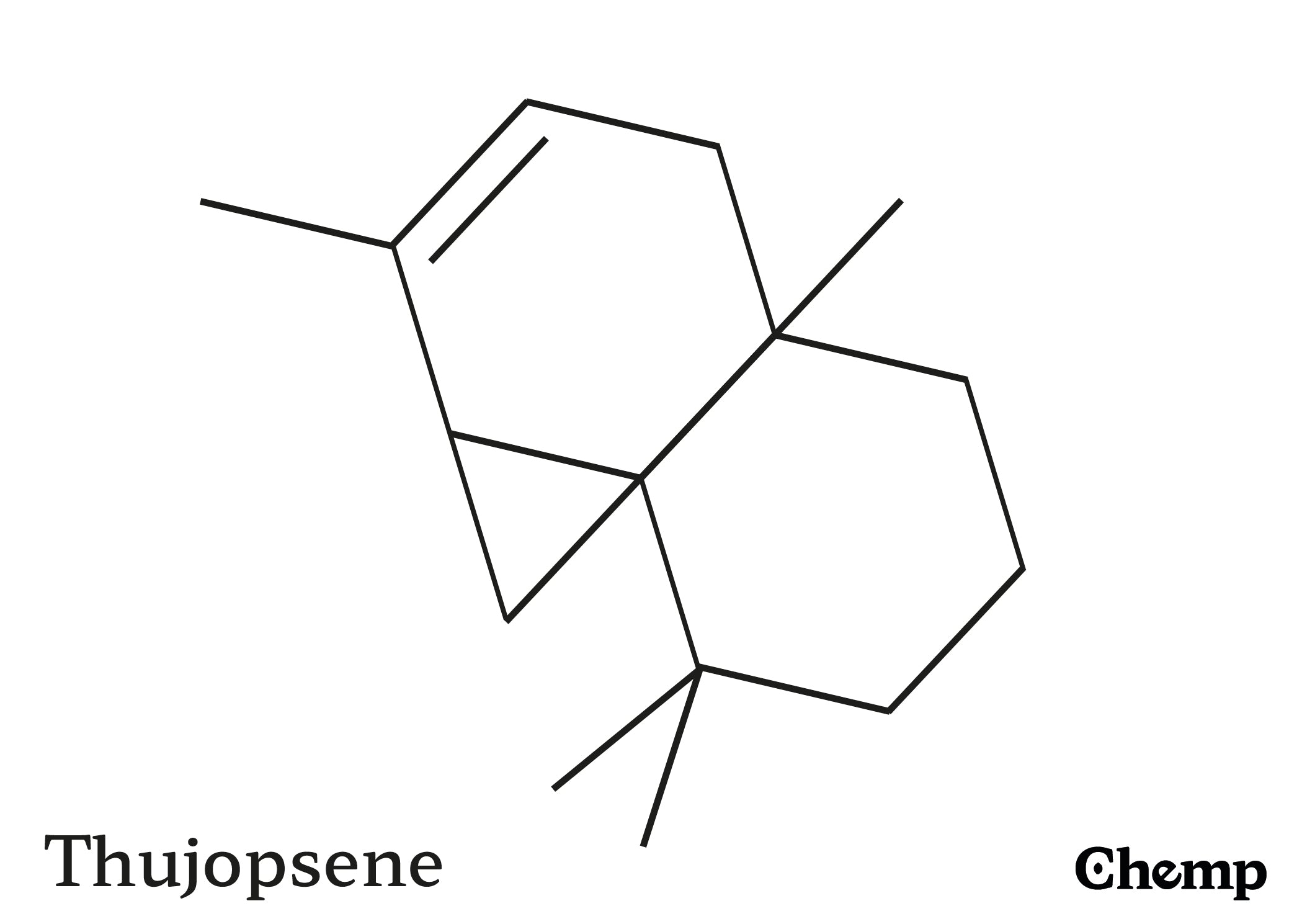 Thujopsene Struktur
